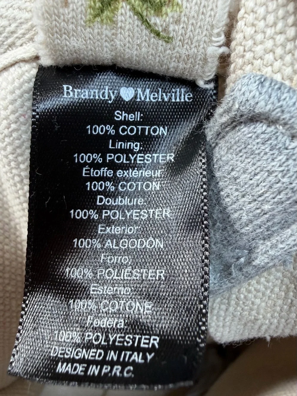 Brandy Melville Gray Heather Duffle Bag w/ Matching Zip Pouch Weekend Gym Travel